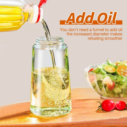 2 Count 16Oz/470Ml Oil Dispenser Bottle Fo:Kitchen -2 in 1 Olive Oil Dispenser Andsprayer -Oil Sprayer for Cooking,Saladbarbecue Kitchentool Utensils Glass